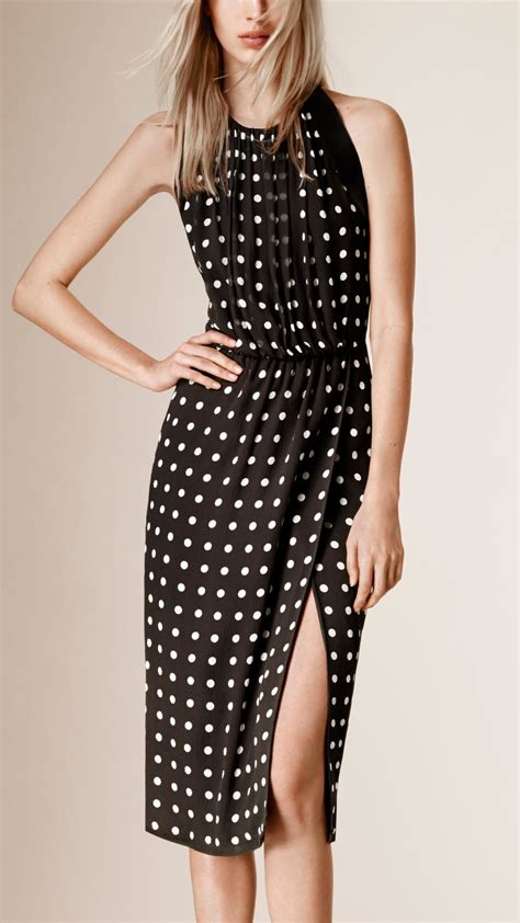 burberry polka dot dress|Designer Dresses For Women .